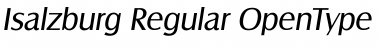 Download Isalzburg Regular Font Title Preview