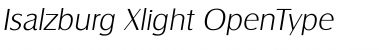 Download Isalzburg Xlight Font Title Preview