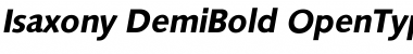 Download Isaxony DemiBold Font Title Preview