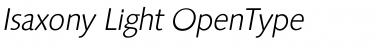 Download Isaxony Light Font Title Preview