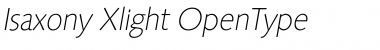 Download Isaxony Xlight Font Title Preview
