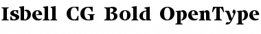 Download Isbell CG Bold Font Title Preview
