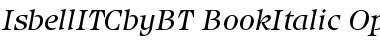 Download ITC Isbell Book Italic Font Title Preview