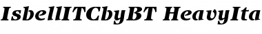 Download ITC Isbell Heavy Italic Font Title Preview