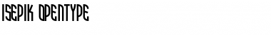 Download Isepik Regular Font Title Preview