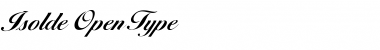 Download Isolde Regular Font Title Preview