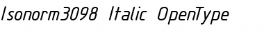 Download Isonorm3098 Italic Font Title Preview