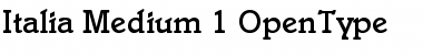 Download Italia Medium Font Title Preview