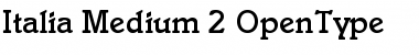 Download Italia Medium Font Title Preview