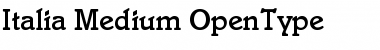 Download Italia Medium Font Title Preview