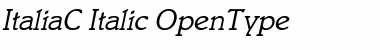 Download ItaliaC Italic Font Title Preview