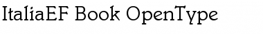 Download ItaliaEF-Book Regular Font Title Preview