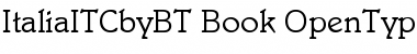 Download ITC Italia Book Font Title Preview