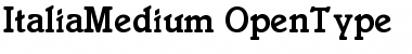 Download Italia Medium Font Title Preview