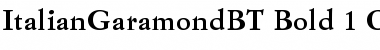 Download Italian Garamond Bold Font Title Preview