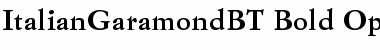 Download Italian Garamond Bold Font Title Preview