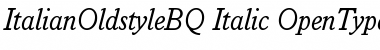 Download Italian Old Style BQ Regular Font Title Preview
