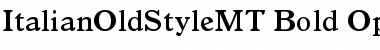 Download Italian Old Style MT Bold Font Title Preview