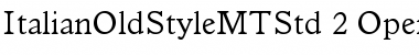 Download Italian Old Style MT Std Regular Font Title Preview