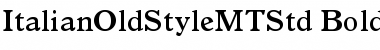 Download Italian Old Style MT Std Bold Font Title Preview