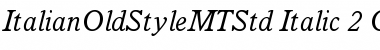 Download Italian Old Style MT Std Italic Font Title Preview