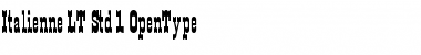 Download Italienne LT Std Regular Font Title Preview