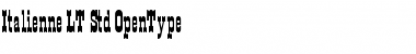 Download Italienne LT Std Regular Font Title Preview