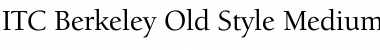 Download ITC Berkeley OldStyle Regular Font Title Preview