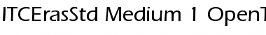 Download ITC Eras Std Medium Font Title Preview