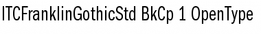 Download ITC Franklin Gothic Std Book Compressed Font Title Preview