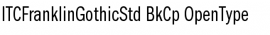 Download ITC Franklin Gothic Std Book Compressed Font Title Preview