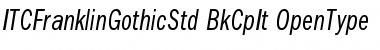 Download ITC Franklin Gothic Std Book Compressed Italic Font Title Preview
