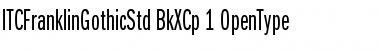 Download ITC Franklin Gothic Std Book Extra Compressed Font Title Preview