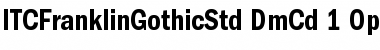 Download ITC Franklin Gothic Std Demi Condensed Font Title Preview