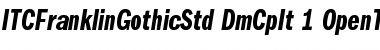 Download ITC Franklin Gothic Std Demi Compressed Italic Font Title Preview