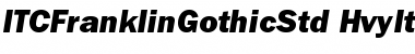 Download ITC Franklin Gothic Std Heavy Italic Font Title Preview