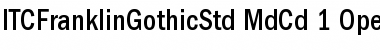 Download ITC Franklin Gothic Std Medium Condensed Font Title Preview