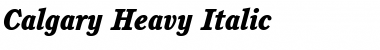 Download Calgary-Heavy Italic Font