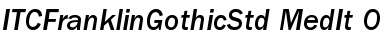 Download ITC Franklin Gothic Std Medium Italic Font Title Preview