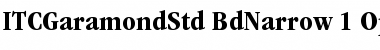 Download ITC Garamond Std Bold Narrow Font Title Preview