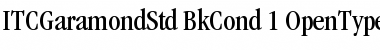 Download ITC Garamond Std Book Condensed Font Title Preview