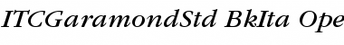 Download ITC Garamond Std Book Italic Font Title Preview