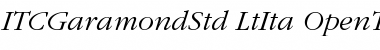Download ITC Garamond Std Light Italic Font Title Preview