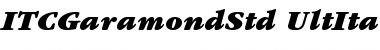Download ITC Garamond Std Ultra Italic Font Title Preview