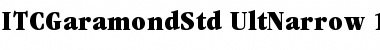 Download ITC Garamond Std Ultra Narrow Font Title Preview