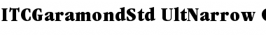 Download ITC Garamond Std Ultra Narrow Font Title Preview