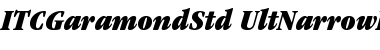 Download ITC Garamond Std Ultra Narrow Italic Font Title Preview