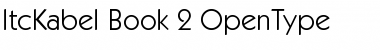 Download ITC Kabel Book Font Title Preview