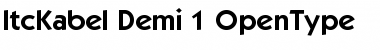 Download ITC Kabel Demi Font Title Preview