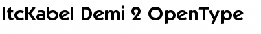 Download ITCKabel Regular Font Title Preview